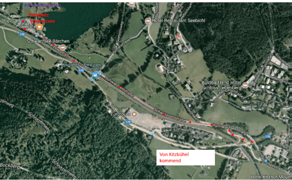 Anfahrt Paradiesgarten Kitzbühel