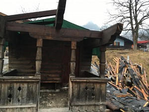 Hütte für Paradiesgarten